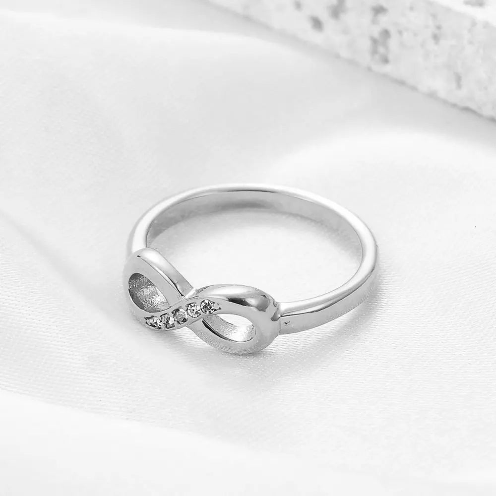 Infinity Grace Adjustable Ring – Gold & Silver