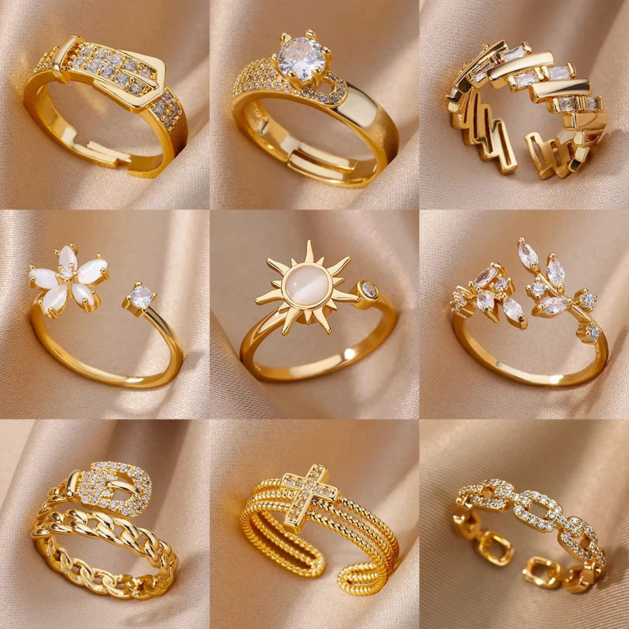 Golden Sun Aura Ring