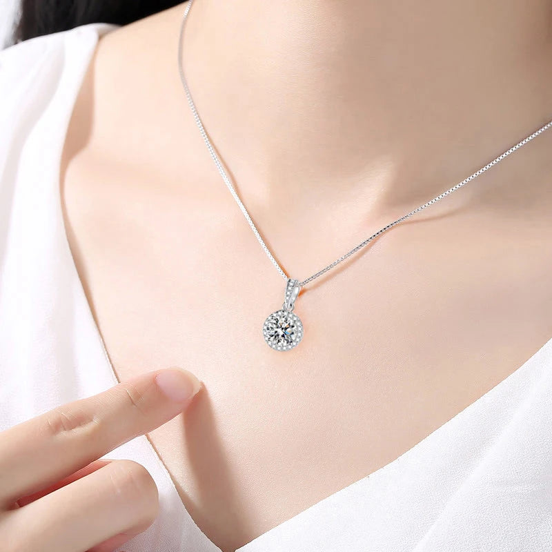 Radiant Solitaire Necklace