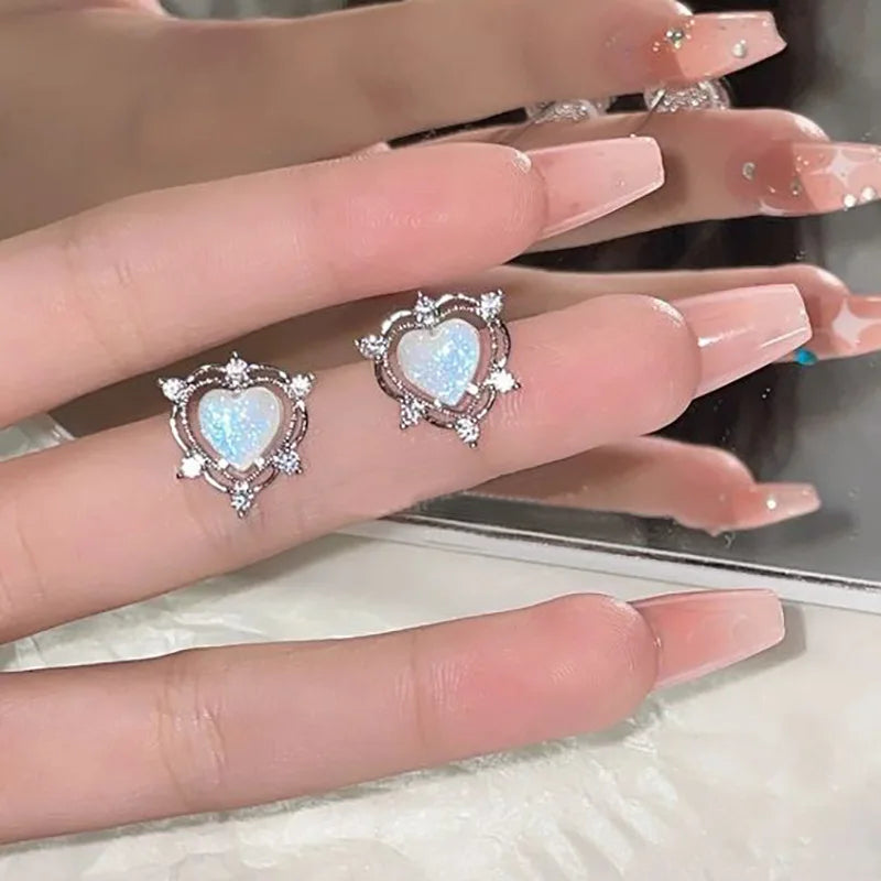 Crystal Bow Drop Earrings