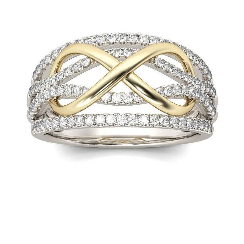 Eternal Crossed Elegance Ring