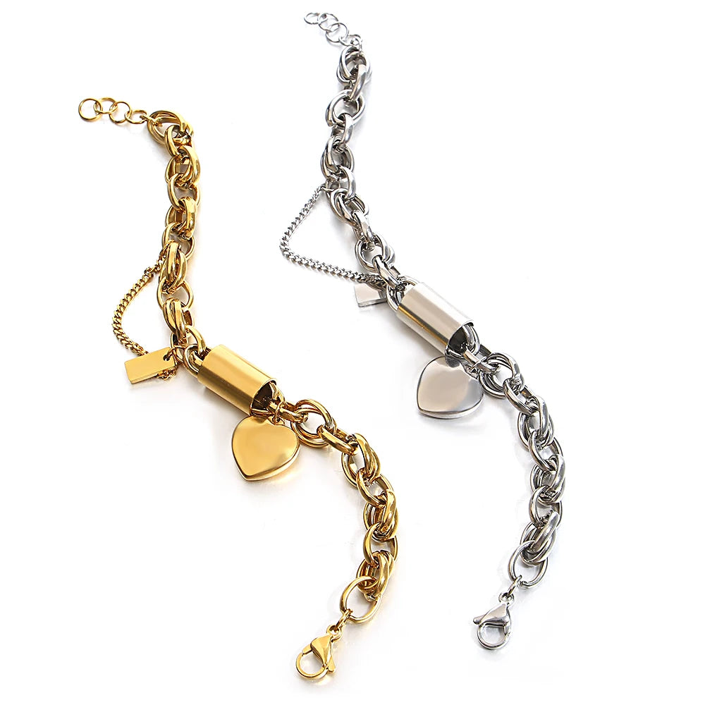 Amora Lock Chain Bracelet