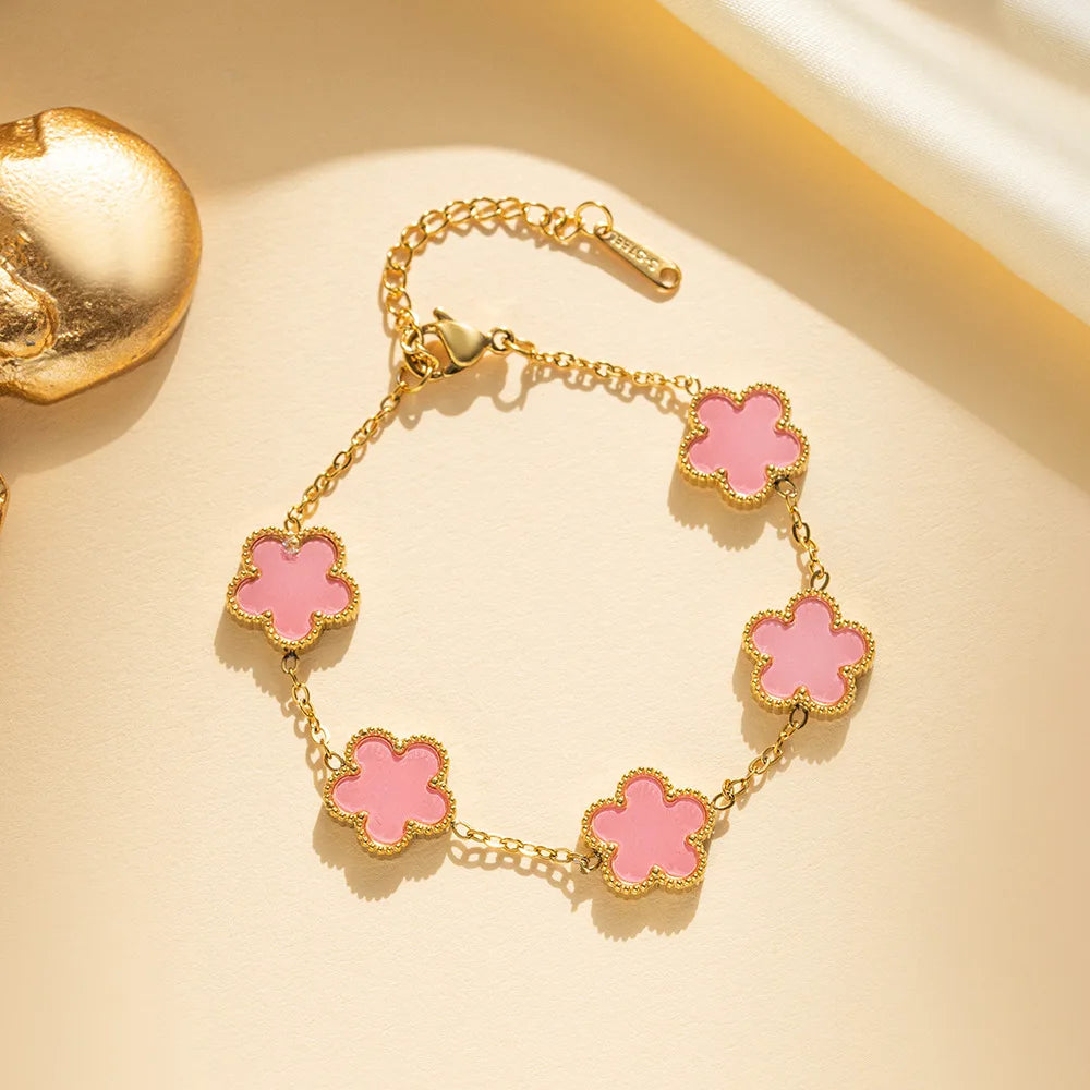 Luna Clover Charm Bracelet