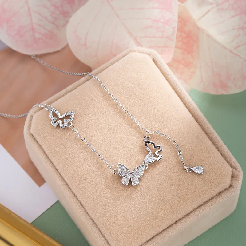 Crystal Butterfly Necklace