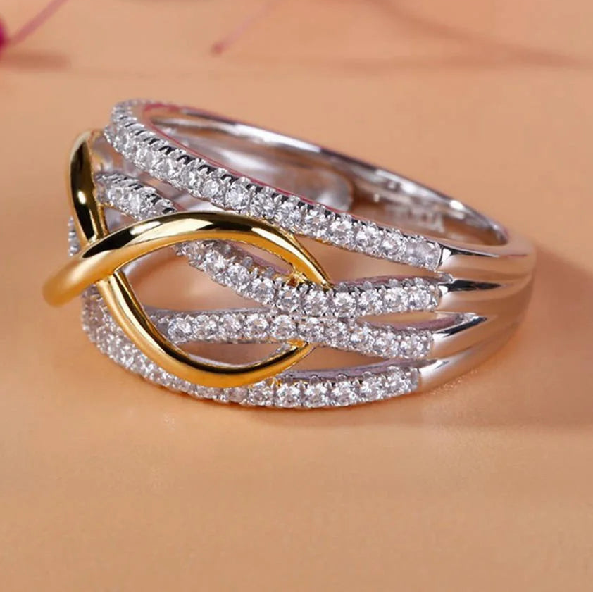 Eternal Crossed Elegance Ring