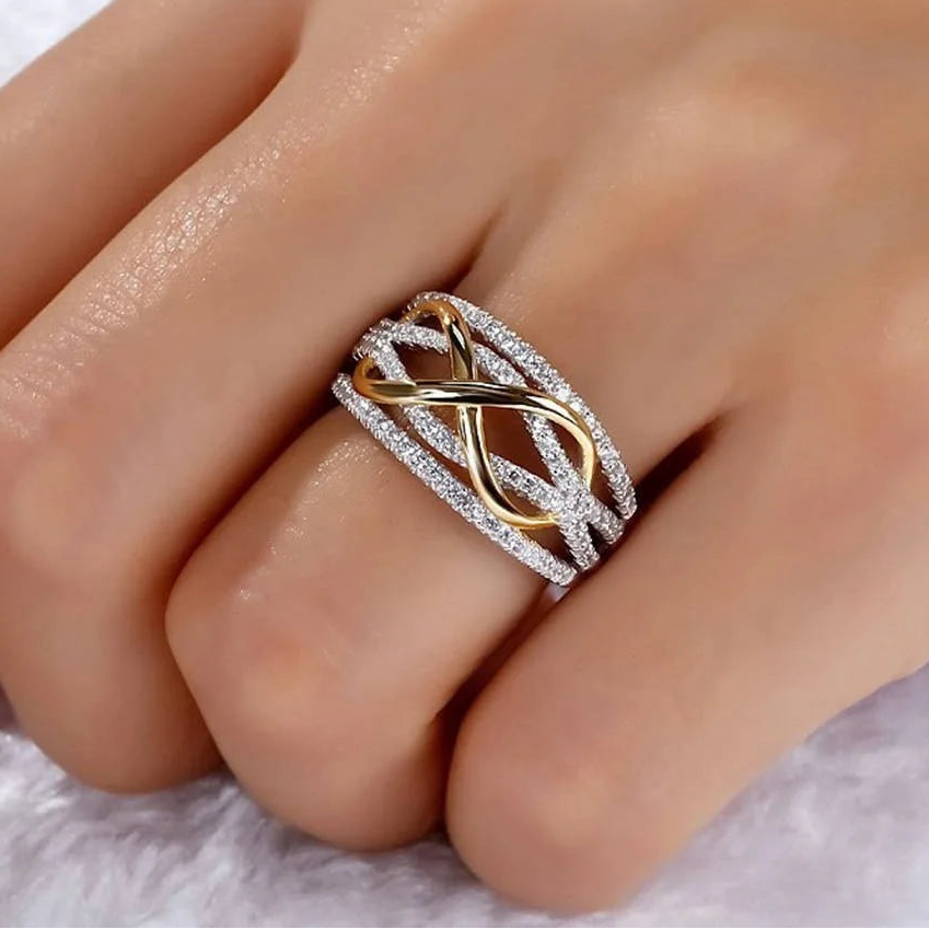 Eternal Crossed Elegance Ring