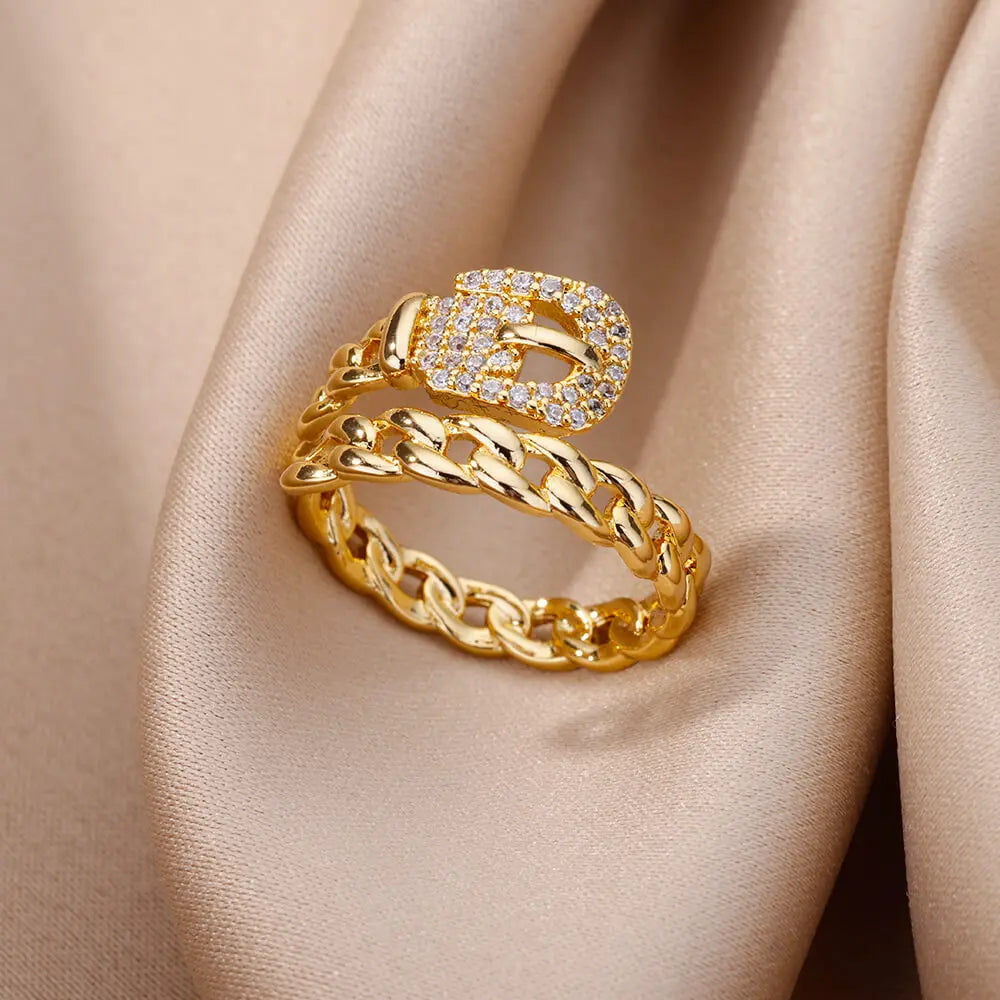 Golden Sun Aura Ring