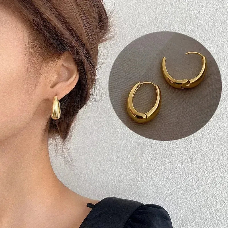 Classic Gold Hoop Earrings