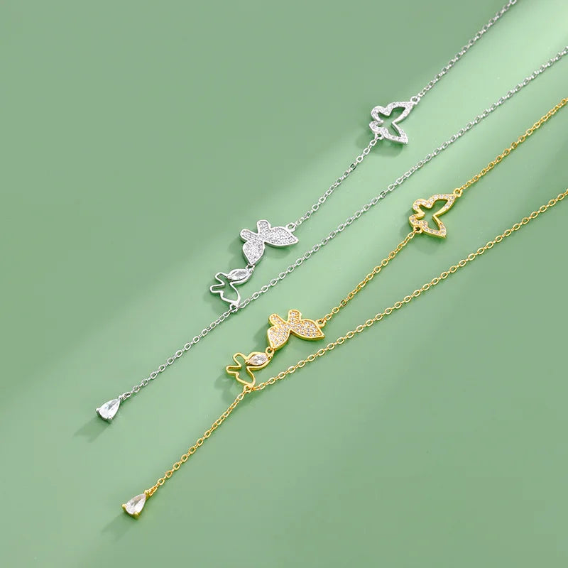Crystal Butterfly Necklace
