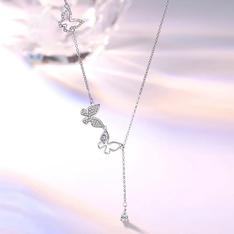 Crystal Butterfly Necklace
