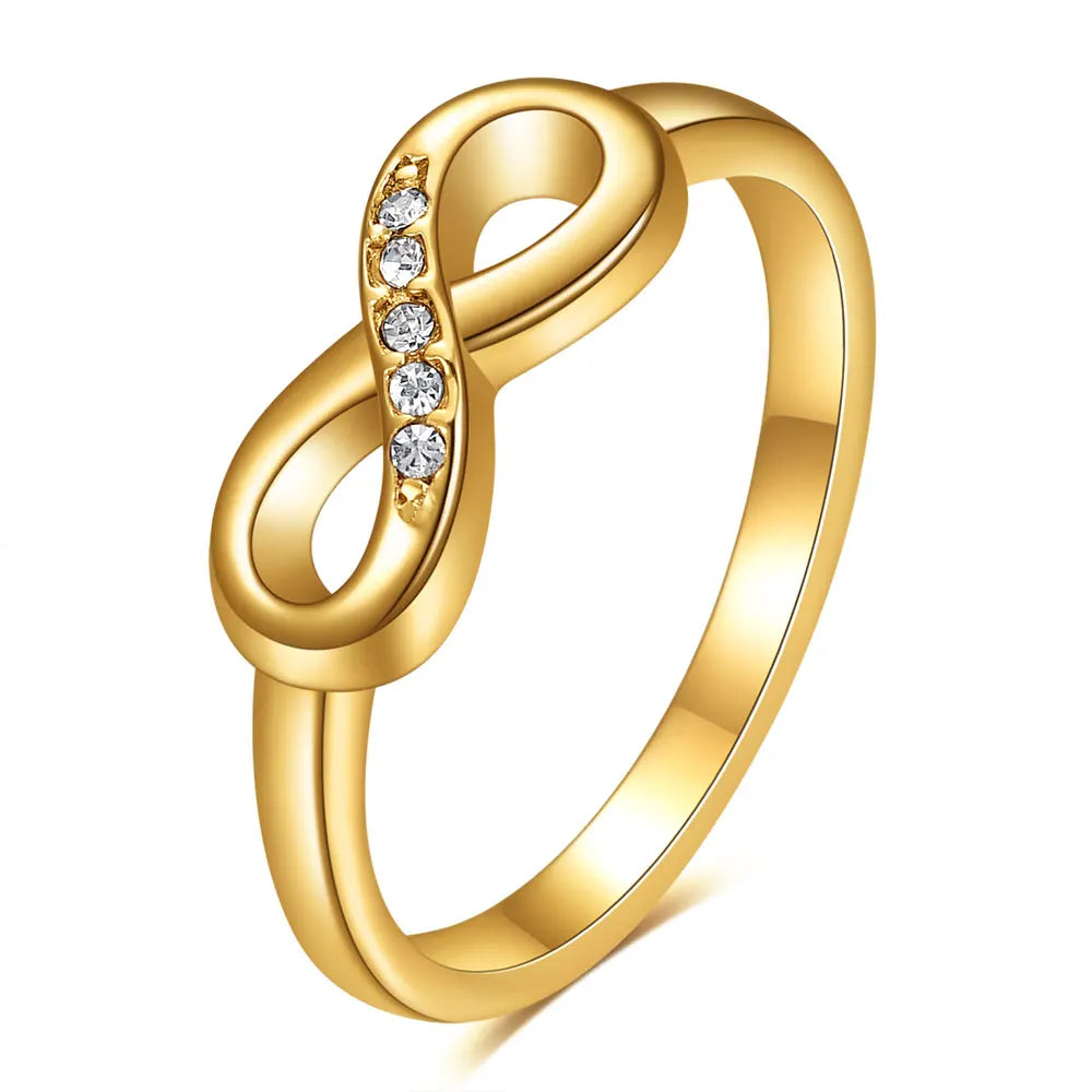 Infinity Grace Adjustable Ring – Gold & Silver