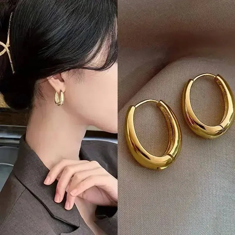 Classic Gold Hoop Earrings