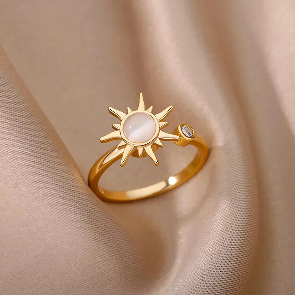 Golden Sun Aura Ring