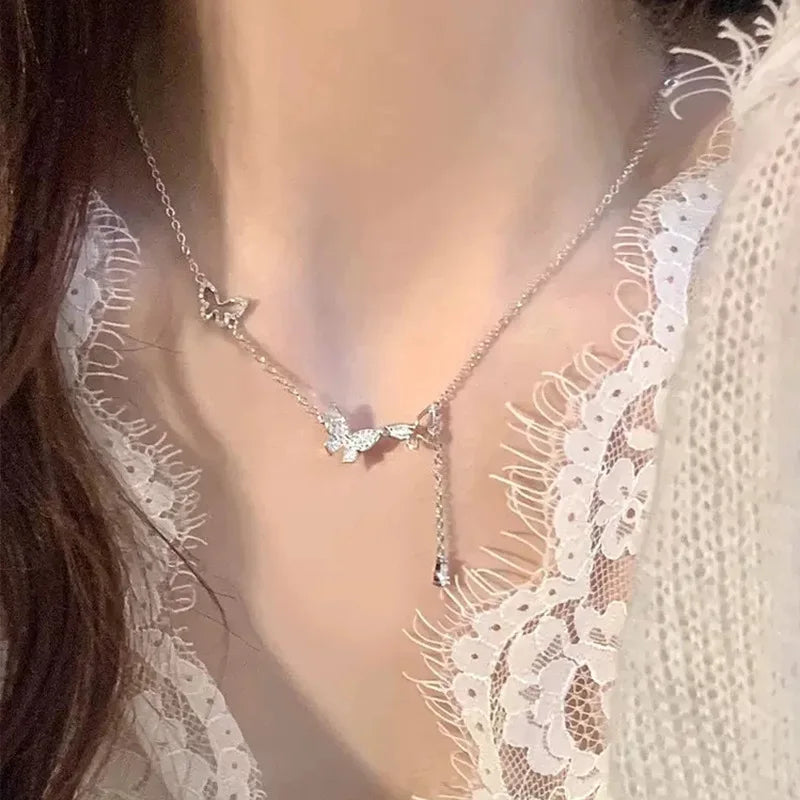 Crystal Butterfly Necklace